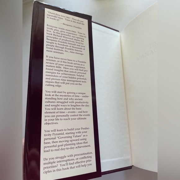 Time Management, An Introduction to The Franklin System by Richard I. Winwood - Picture 5 of 7